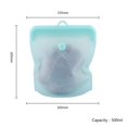 thumbnail image 3 of Sac de Rangement Alimentaire en Silicone Semi-Transparent Auto-Scellant pour Réfrigérateur de Cuisine, 3 of 12