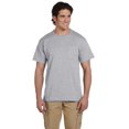 thumbnail image 3 of Jerzees T-Shirt à Col Ras du Cou à Manches Courtes avec Poche pour Hommes DRI-POWER Active, 5X, Oxford, 3 of 4