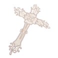 thumbnail image 4 of yuksok Embroidery Lace Cross Applique Dress DIY Embroidered Lace Motif Patch Embroidery, 4 of 9