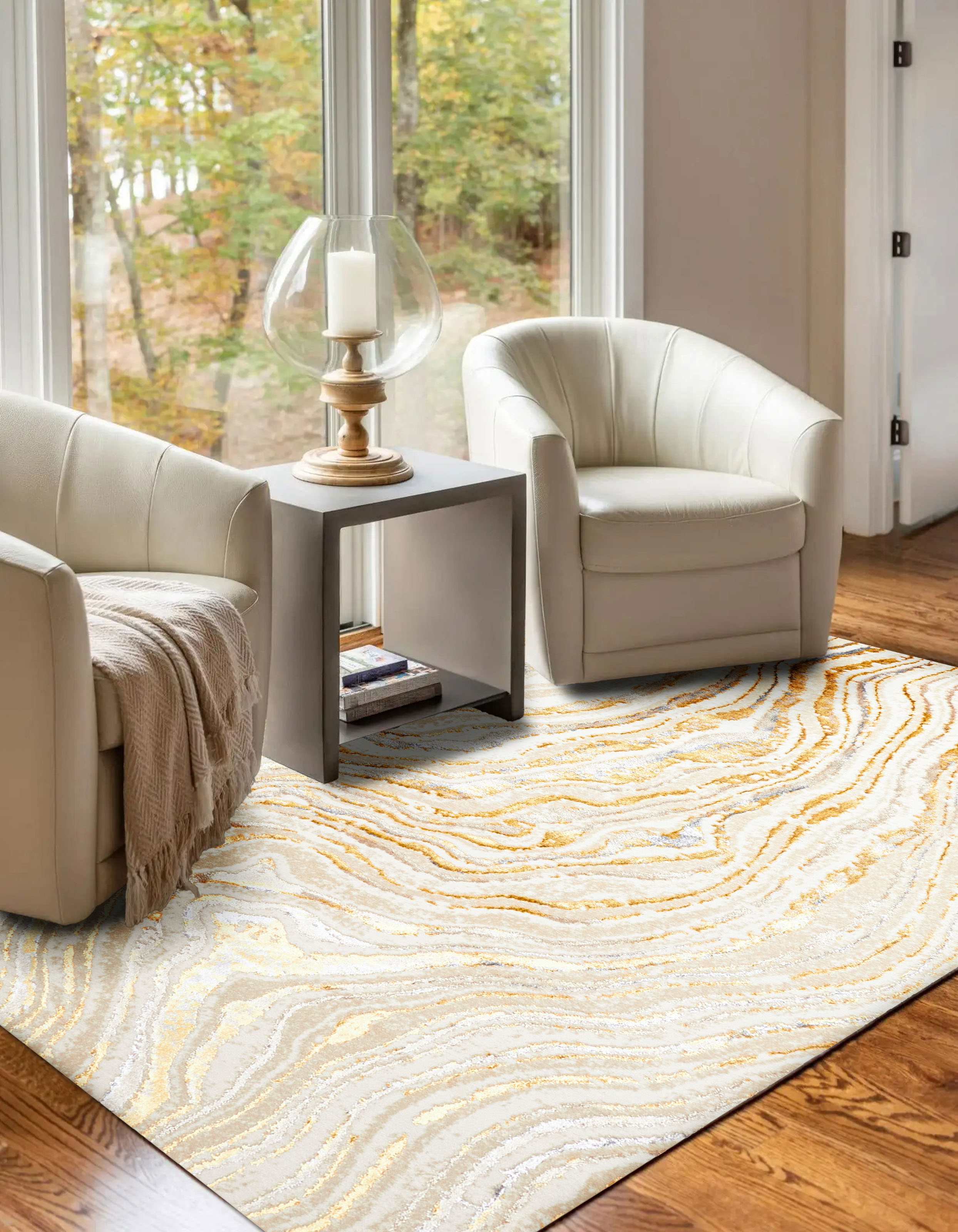 ECARPET Mercan Contemporary/Modern Area Rug for Living Room, Bedroom, Dining Entrance