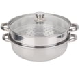 thumbnail image 3 of Casserole à Vapeur Casserole à Vapeur en Acier Casserole à Vapeur à 2 Couches Batterie de Cuisine à Vapeur Robuste et Durable Restaurant pour Cuisine, 3 of 8