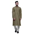 thumbnail image 1 of Atasi Ensemble Kurta-Pyjama Long en Coton pour Hommes, Kurta-Pyjama Décontracté de Designer, Vêtements, 1 of 5