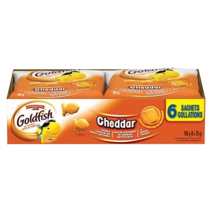 Goldfish® Cheddar Crackers Snack Packs, 28g Snack Packs, pack of 6