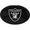 thumbnail image 1 of Oakland Raiders Chrome Die Cut Oval Decal, 1 of 1