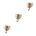 thumbnail image 2 of Wweixi Coat Hooks Easy To Install And Wide Application For Added In Daily Life gold(elephant) 3Set, 2 of 6