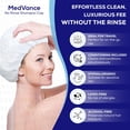 thumbnail image 3 of MedVance No Rinse Shampoo Cap | Rinse Free Shower Cap that Shampoos & Conditions | PH Balanced & Hypoallergenic Waterless Hair Wash | 3 Pack, 3 of 5