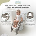 thumbnail image 4 of Dolu Nuve Potty Toilet Training Seat with Adjustable Ladder for Kids, Stone Grey, 4 of 5