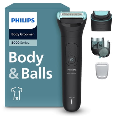 Philips Body Groomer 5000 Series - with Triple Protect Shave System, Intimate Trim & Shave, Interchangeable Heads, 100% Showerproof, 100 Min. Runtime, BG5490/28