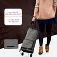 thumbnail image 1 of SMihono Closet Organizers and Storage for Clothes 2 In 1 Foldable Shopping Cart Folding Shopping Cart Folding Tug Cart Shopping Storage Trunks and Bag, 1 of 7