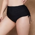 thumbnail image 5 of Charmo Womens Plus Size Drawstring Swim Shorts Ruched High Waisted Swimsuit Bottoms, 5 of 5