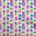 thumbnail image 1 of oneOone Tissu Polyester Spandex Violet Ananas Matériel de Robe Tissu Imprimé Tissu au Mètre 56 Pouces de Large, 1 of 4