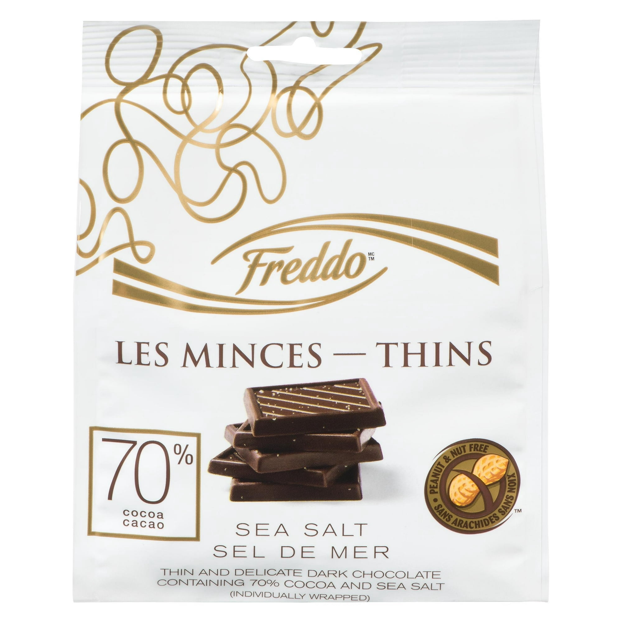 Freddo Dark chocolate Thins 70% and Sea Salt