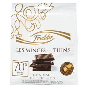 Freddo Chocolat foncé Thins 70% et du sel de mer