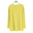 thumbnail image 4 of Breezora Ladies V Neck Modal Asymmetrical Long Sleeve Open Front Cardigan Sweater Yellow, 4 of 8