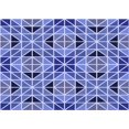 thumbnail image 1 of Ahgly Company Tapis d'Intérieur Lavable en Machine Rectangle Transitionnel Jeans Bleu, 8 Pieds x 10 Pieds, 1 of 7
