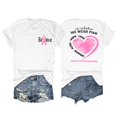 thumbnail image 1 of TINZ Cancer Shirt Women Cancer Shirts Ribbon Cancer Awareness Rainbow T Shirts Cancer Short Sleeve Tops Log Sleeve T Shirts for Women Set Shirt for Women Walking T Shirts Women, 1 of 4
