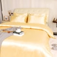 thumbnail image 2 of Unique Bargains Satin Duvet Cover Set 3 Piece and Pillow Sham Set, 2 of 9