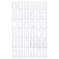thumbnail image 1 of Unique Bargains 3 Inch Letter Number Stencils 2.4' Width Reusable Alphabet Numbers Templates Set with Ring, White 36 Pack, 1 of 6