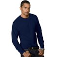 thumbnail image 1 of Hanes T-Shirt pour Hommes 5,2 oz COMFORTSOFT, Poids Lourd, 3TG, Bleu Marine Foncé, 1 of 5