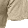 thumbnail image 4 of Men's Casual V Neck T Shirts Loose Fit Comfortable Stretchy Pure Color Summer Tee For Daily Wear With Shorts, 4 of 5