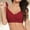 Red, variant on Seamless Comfort Bra for Daily Casual Wear Wirefree Bralette with Light Support and Soft Everyday T Shirt Style for All Seasons