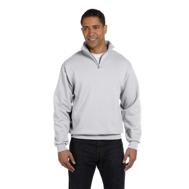Jerzees Sweat-Shirt Adulte 8 oz. Col Cadet à Quart de Zip - 995M