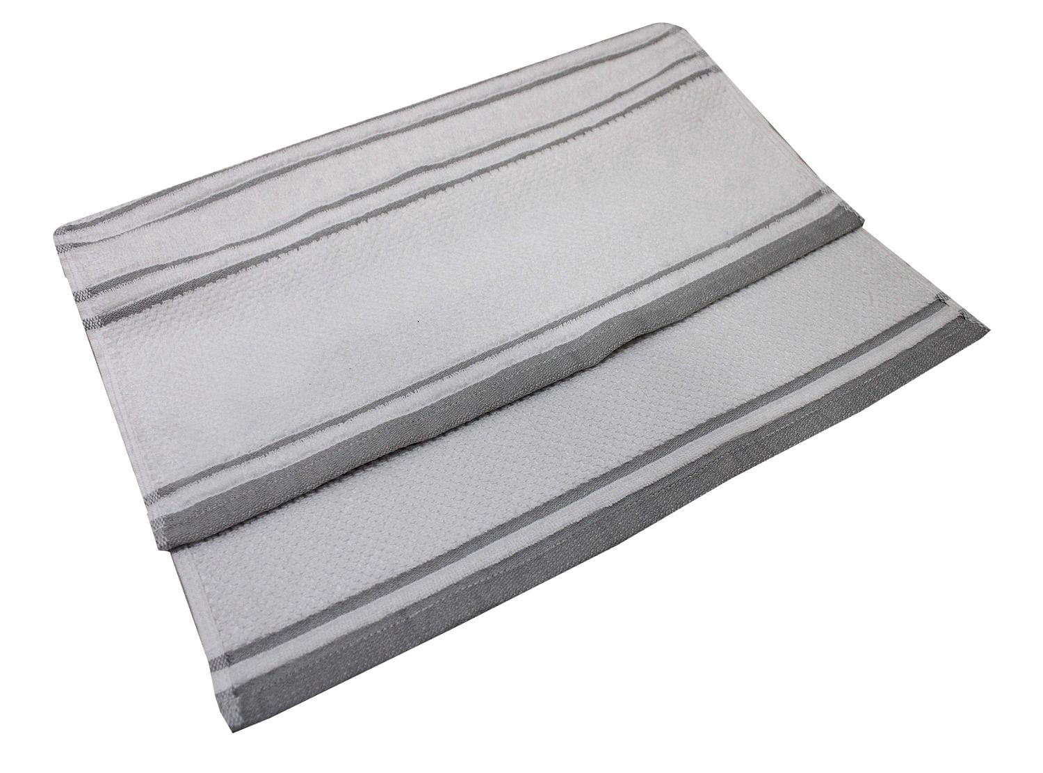 Hometrends Fashion Bath Towel, 30" x 54", Yarn Dyed, 350 GSM, White, 1 Piece
