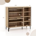 thumbnail image 3 of Costway Armoire de Rangement pour Chaussures avec Portes Rabattables, Tablettes Ajustables et Amovibles pour l'Entrée, 3 of 9