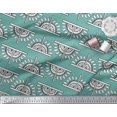 thumbnail image 2 of Soimoi Georgette Viscose Fabric Floral Block Printed Craft Fabric by The Yard 42 Inch Wide, 2 of 3
