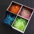 thumbnail image 4 of EIGTHTAIL Feildoo Shiny Paper Shred Box Filler for Gift Wrapping Packing  50g Glitter Raffia Paper Basket Filler Grass Stuffer for Easter Basket Filling  A#Transparent White  PR4579, 4 of 7