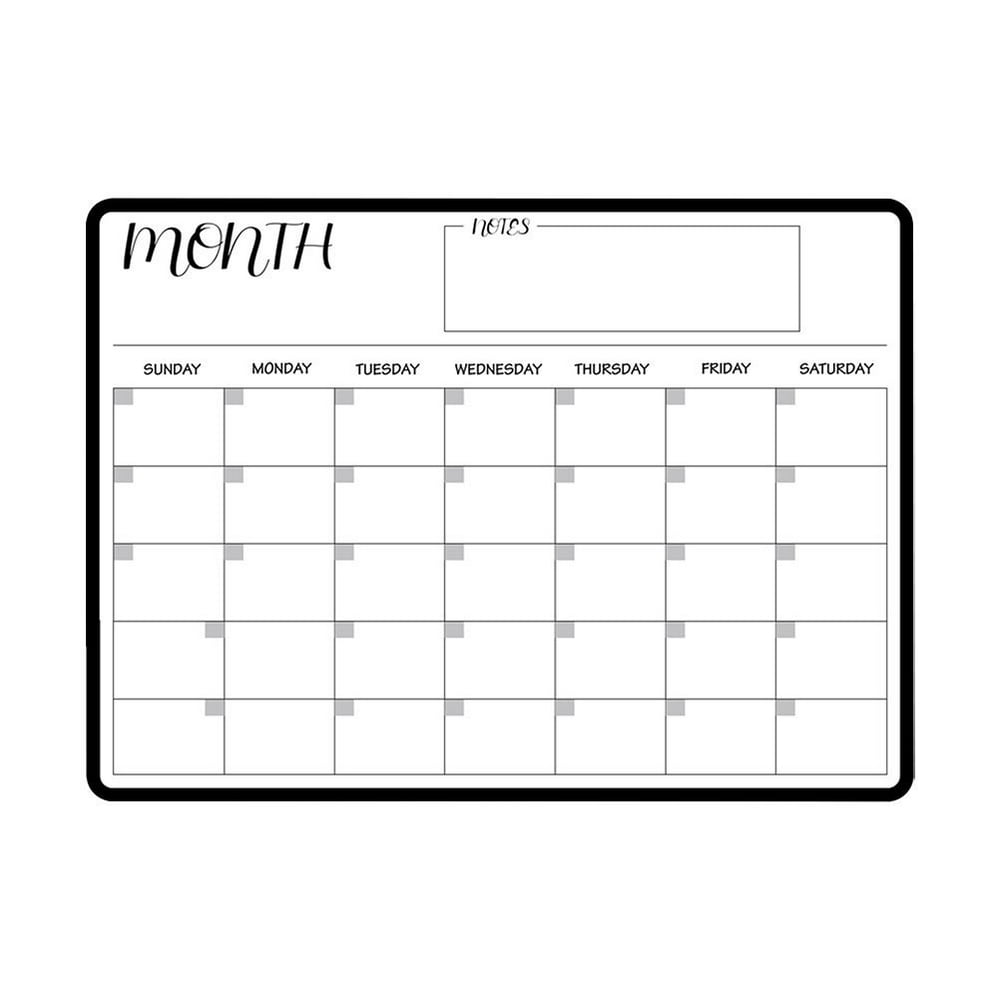 MesaSe  Calendar Dry Erase Magneticweekly Chart Board Fridge Chore Kids Wall Monthly Whiteboard Chores White Refrigerator Magnet