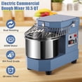 thumbnail image 2 of Ourlova Commercial Dough Mixer 10.5Qt - 650W Dual Rotating Dough Kneading Machine with Stainless Steel Bowl/Security Shield/Timer - Heavy-Duty Commercial Stand Mixer for Bakeries Pizzeria, 2 of 6