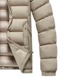 thumbnail image 3 of hoksml Men's Down Fill Winter Jacket Detachable Hooded Zip Up Coat with Zippered Pockets for Cold Weather, 3 of 5