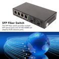thumbnail image 3 of Commutateur Fibre SFP à 6 Ports, Ports RJ45 Auto-Adaptatifs 10/100/1000 m, Émetteur-Récepteur SFP RJ45, Commutateur Ethernet Prêt à l'Emploi, 3 of 7