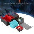 thumbnail image 3 of lionlar Card Storage Case Holder Double-Sleeved Multifunctional Holds 400+ Multiple Uses Black Red, 3 of 9