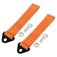thumbnail image 1 of Unique Bargains 2pcs Red Universal Vehicle Replacement Towing Hook Bumper Trailer Belt Strap, 1 of 5