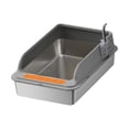 thumbnail image 4 of lionlar Cat Litter Box Cat Sand Box Heightened Fence Anti Splashing Kitty Litter Pan Dark Gray, 4 of 9
