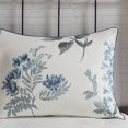 thumbnail image 3 of Madison Park Zennia Ensemble de Literie 7 Pcs en Polyester avec Couverture Bleue, 3 of 19
