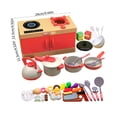 thumbnail image 3 of Meitianfacai Cuisine Maison Jouet pour Enfants Ensemble de Cuisine 56 Pcs Jeu de Simulation Ensemble de Cuisson avec Plaque de Cuisson Interactive Accessoires Réalistes Autocuiseur Bouilloire Poêle à Frire, 3 of 9