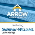 thumbnail image 2 of Arrow Select Steel Storage Shed, 8x8, Gris bleu, 2 of 6
