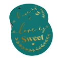 thumbnail image 1 of Inkdotpot Gold Foil Paper Hang Tags Love Is Sweet Wedding Favor Tags 100 Pieces, 1 of 1