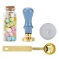 thumbnail image 1 of Wax Seal , Exquisite Convenient Retro Wax Seal  Kit  for DIY Projects for Weddings for Greeting Cards for Invitations Green Long Box-dark Green Handle,Blue Long Box-dream Blue, 1 of 8