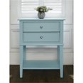 thumbnail image 1 of Ameriwood Home Franklin Accent Table with 2 Drawers in Blue, 1 of 5