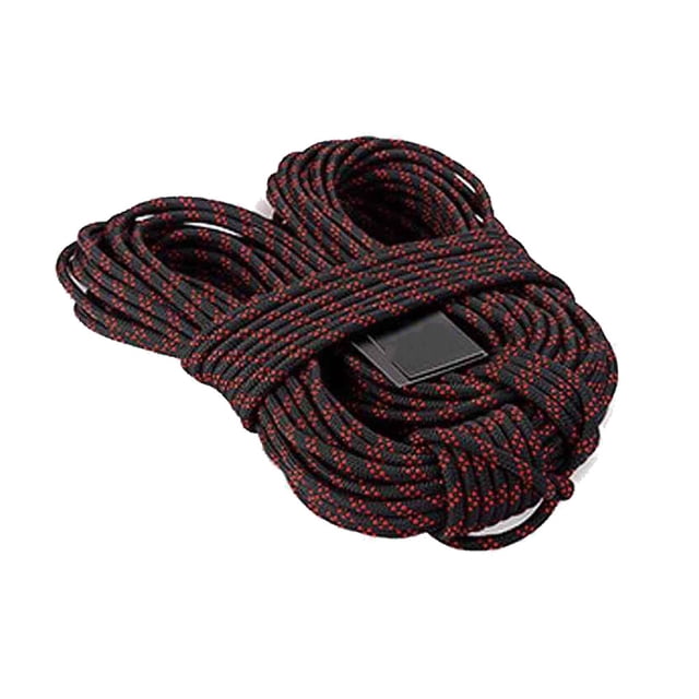 Xingzhi 8mm Diameter 20m Length Safety Climbing Rope Hooks Emergency Rope High Strength Survival Hiking Accessory Tools Black/10m
