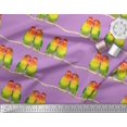 thumbnail image 3 of Soimoi Rayon Fabric Branch & Colorful Parrot Bird Print Fabric by The Yard 56 Inch Wide, 3 of 3