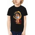 thumbnail image 1 of One Piece Anime Garçons Filles T-Shirt à Imprimé Graphique 3D Col Ras du Cou Manches Courtes T-Shirts Enfants Chandails Fantaisie 6-14 Ans, 1 of 8