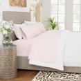 thumbnail image 3 of Super-Soft & Cozy Knitted Jersey Sheet Set, Queen, Blush by Color Sense, 3 of 8