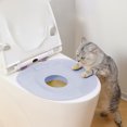 thumbnail image 2 of Deeceymbur Cat Toilet Trainer Litter Box Toilet Seat for Cats Odor Proof Splash Proof Pet Potty Training SyCane Removable Partitions for Standard Toilets, 2 of 6