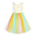thumbnail image 1 of Girls Dress Tulle Rainbow Party Wedding Pageant Birthday Sundress 2 Years, 1 of 4
