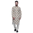 thumbnail image 1 of Atasi Printed Long Sleeve Kurta With Pajama Set For Men Summer Clothing, 1 of 4